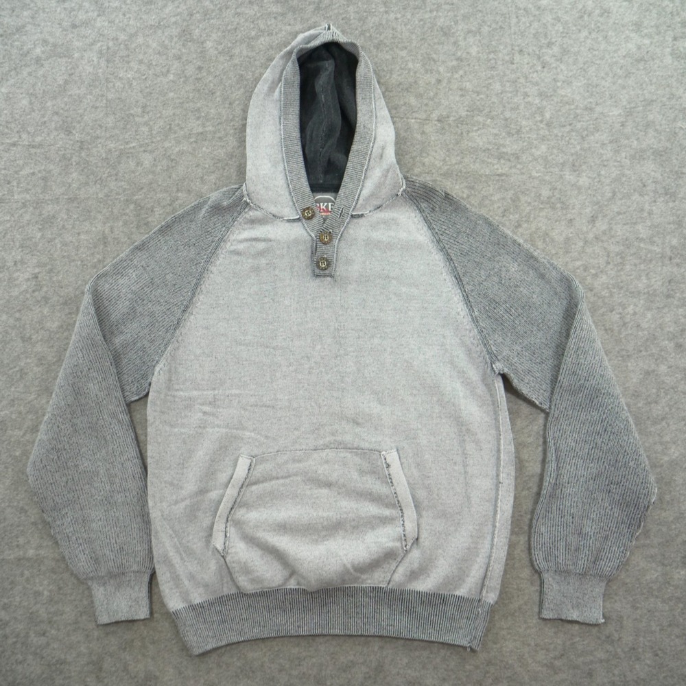 BKE Sweater Hoodie Mens Extra Large Knit Pullover Hooded Kangaroo Pouch